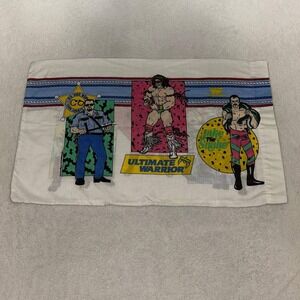 Vintage 1991 WWF Wrestling Pillowcases Set of 2 Jake The Snake Ultimate Warrior